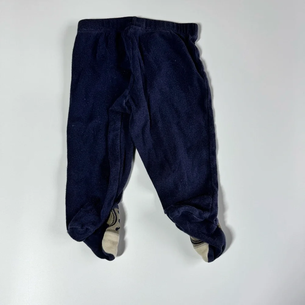 Baby Boy Pants Size 6 Months Carter’s Blue Gray Navy Baseball Sports Buttons - Picture 9 of 15